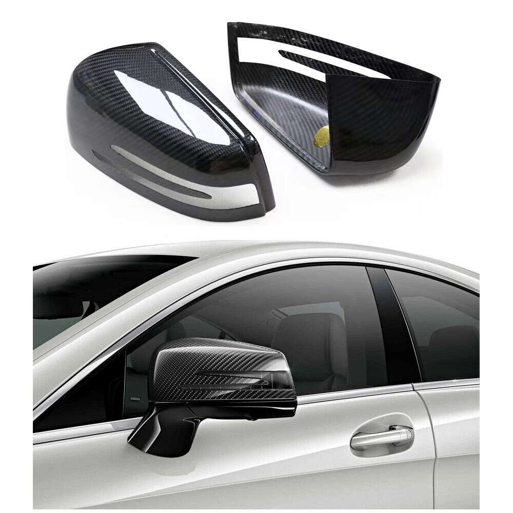 Carbon Fiber Rear View Mirror Cover Caps for Mercedes-Benz G-Class W463, GL & GLS W166/X166 (Pair)