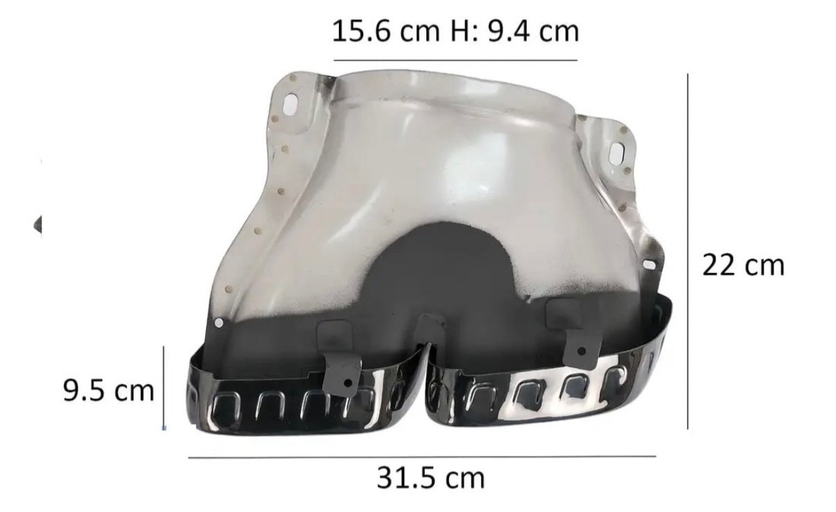 Exhaust Muffler Tips for Mercedes-Benz GLE W167, GLE Coupe C167 & GLS X167 2019+ – Polished 304 Stainless Steel view 3