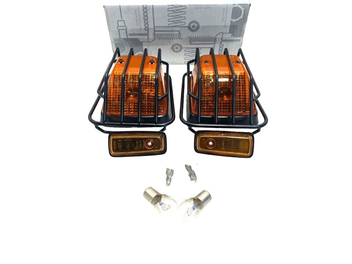 Mercedes-Benz G-Class Orange Indicator Set with Protective Grille – W460 W461 W463 Puch Wolf