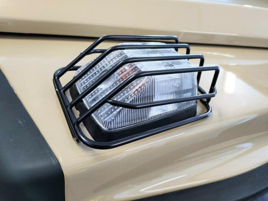 Mercedes-Benz G-Wagon W460 W461 W463 Puch White Turn Signal Set with Protective Grilles – 12V/24V view 2