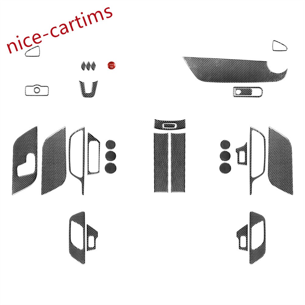 31-Piece Carbon Fiber Interior Full Set Trim Kit for Mercedes-Benz B-Class W247 / GLB X247 2020+