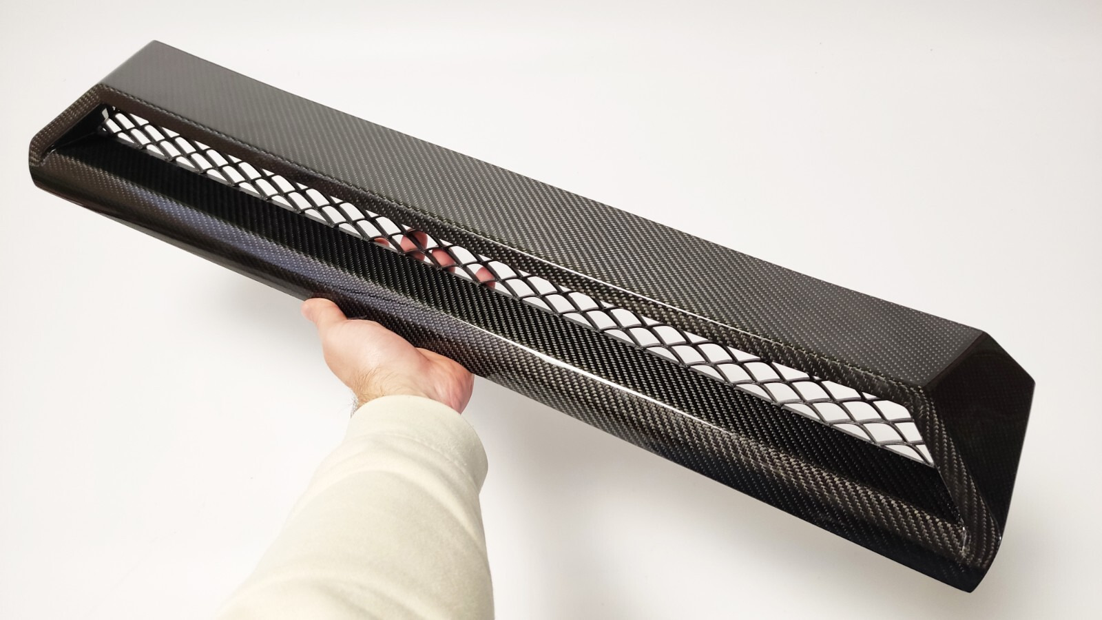 G Wagon Carbon Fiber Front Bumper Scoop Upper Trim Fits Mercedes-Benz G-Class W463 view 2