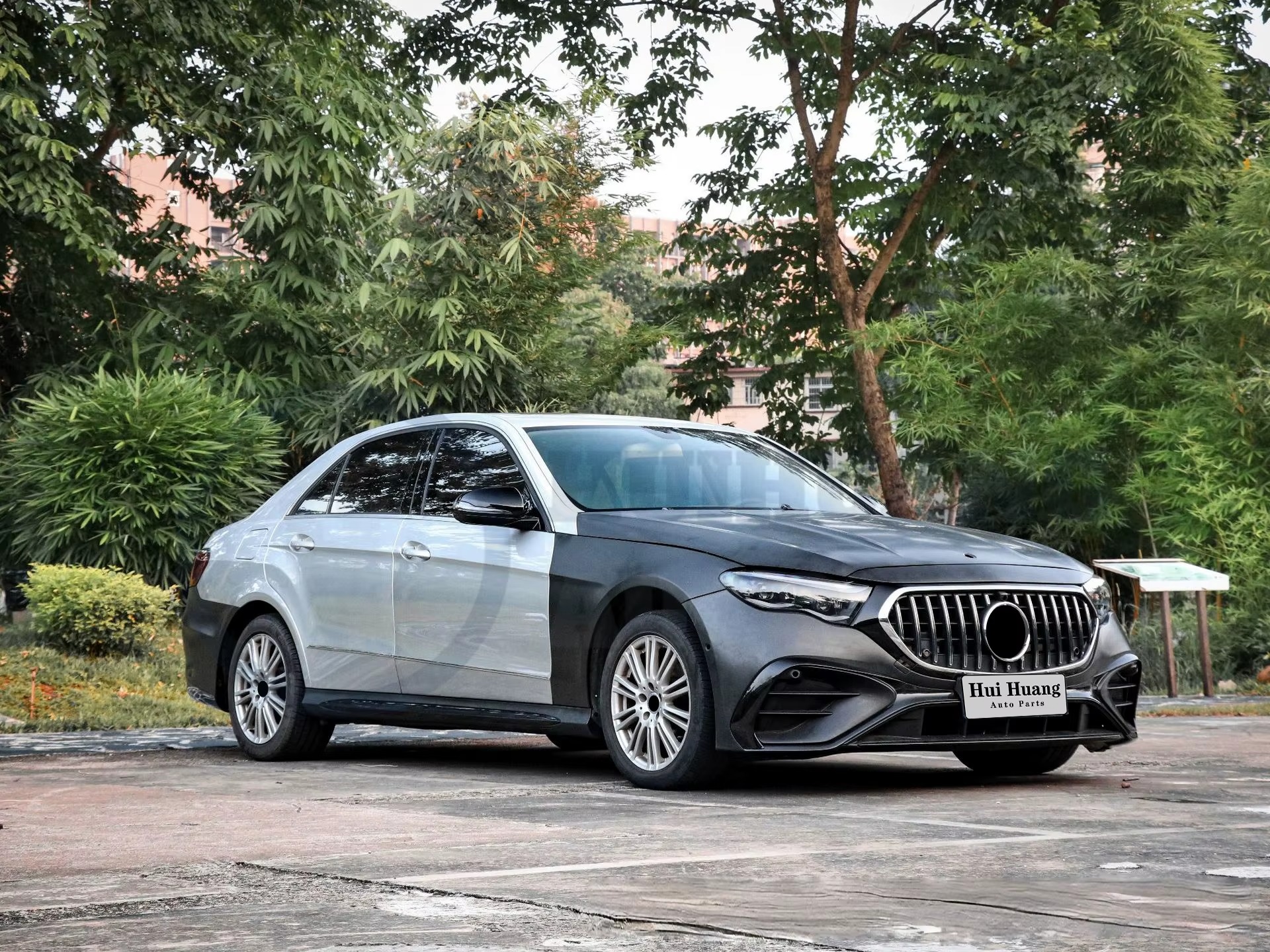 Mercedes-Benz E-Class W212 2009–2015 to W214 E53 AMG 2025-Style Full Conversion Body Kit view 3