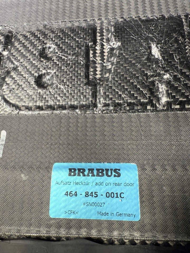 Mercedes G-Wagon Brabus Style Carbon Add-On Rear Door Cover Trim – G-Class W463A W464 view 4