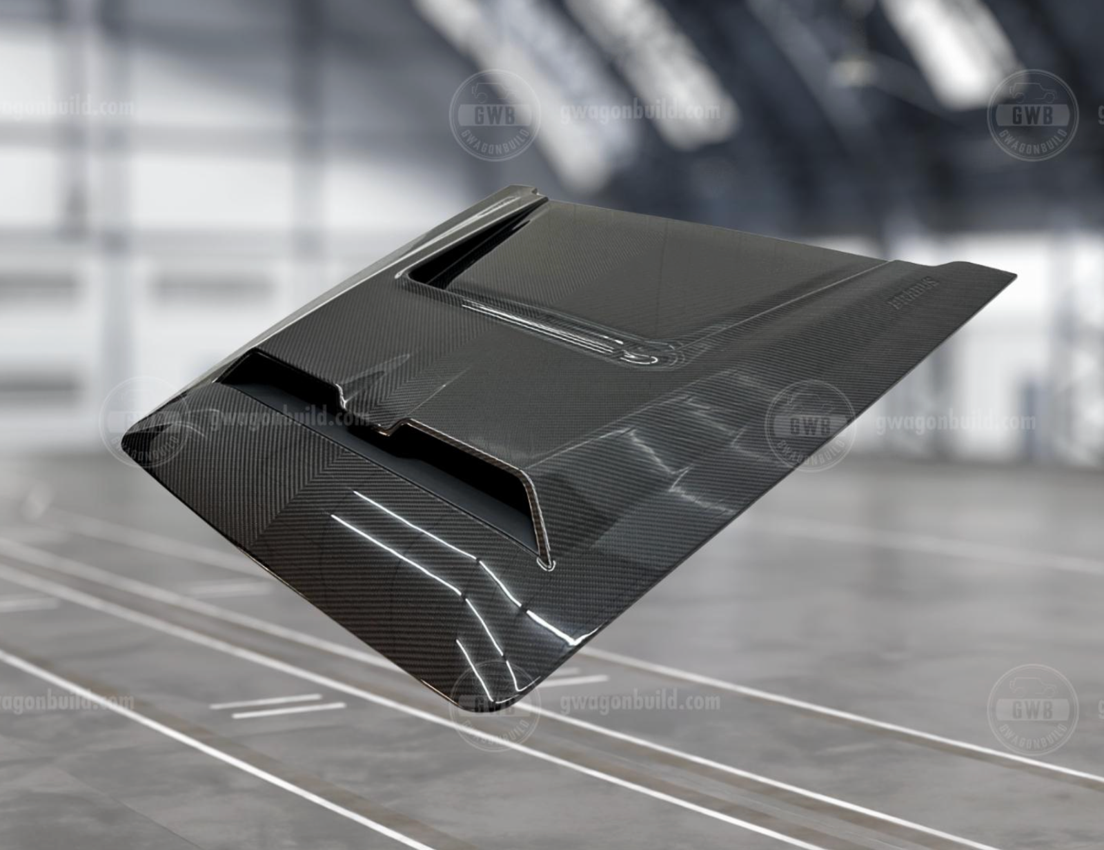 G-Wagon/Wagen Brabus 800 Style Exposed Dry Carbon Fiber Hood Scoop – 2025+ G-Class W465