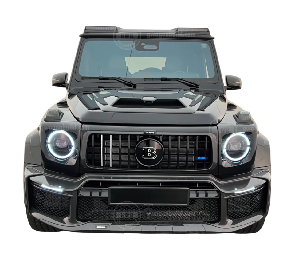 G-Wagon/Wagen Brabus 800 Style Exposed Dry Carbon Fiber Hood Scoop – 2025+ G-Class W465 view 2