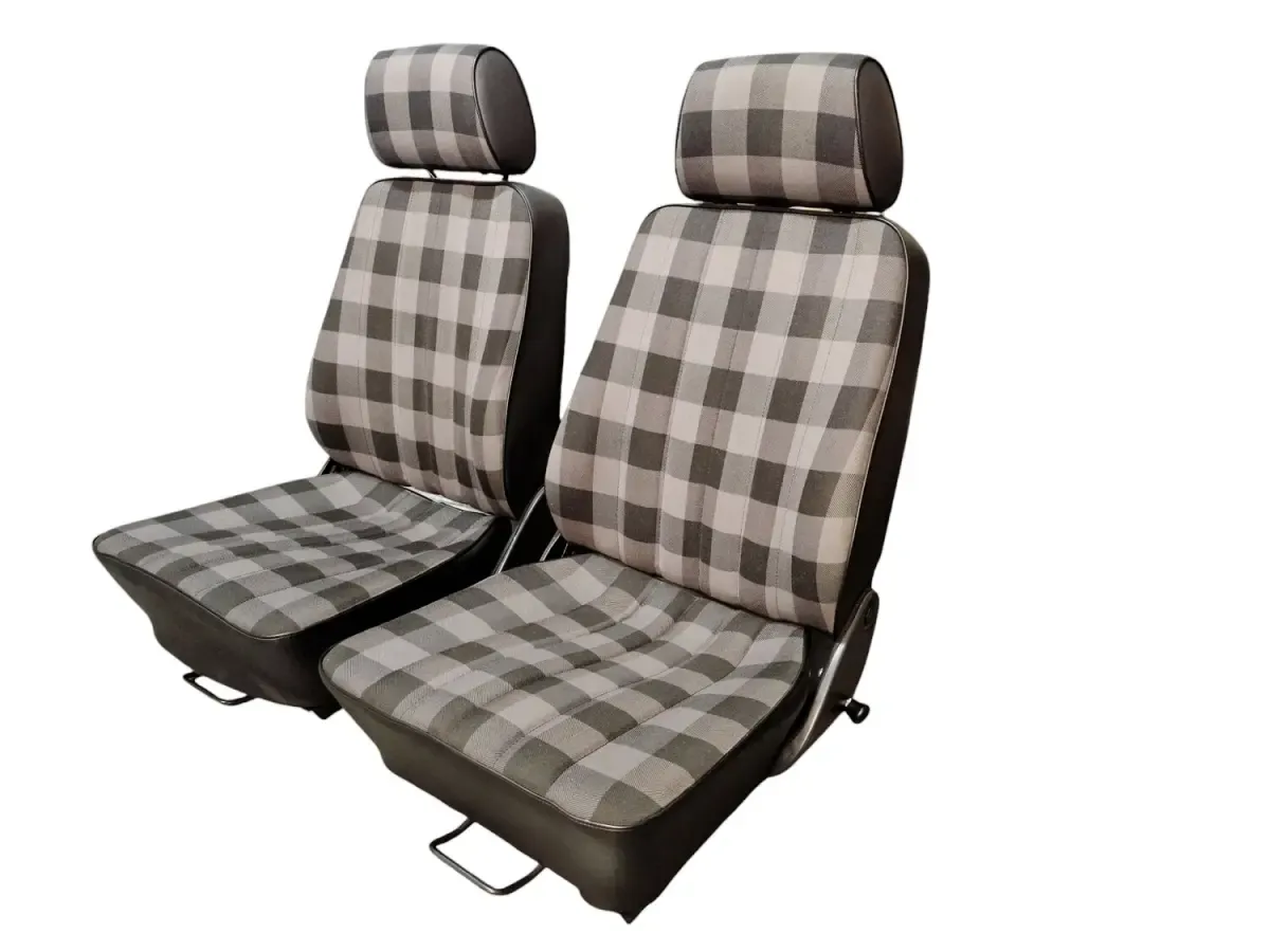 Mercedes-Benz G-Class / G-Wagon W460/W461 Front Checkered Seats with Seat Heating – Left & Right view 2