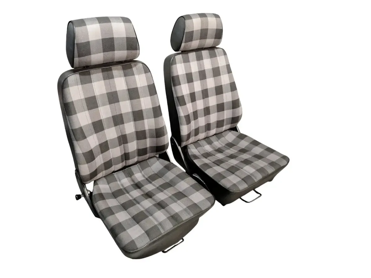 Mercedes-Benz G-Class / G-Wagon W460/W461 Front Checkered Seats with Seat Heating – Left & Right view 3